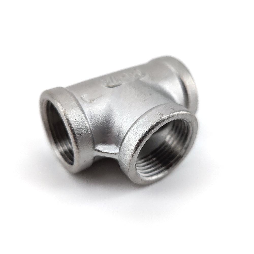 Stainless Equal Tee with Internal 3/4 Inch BSP Thread - Image 2