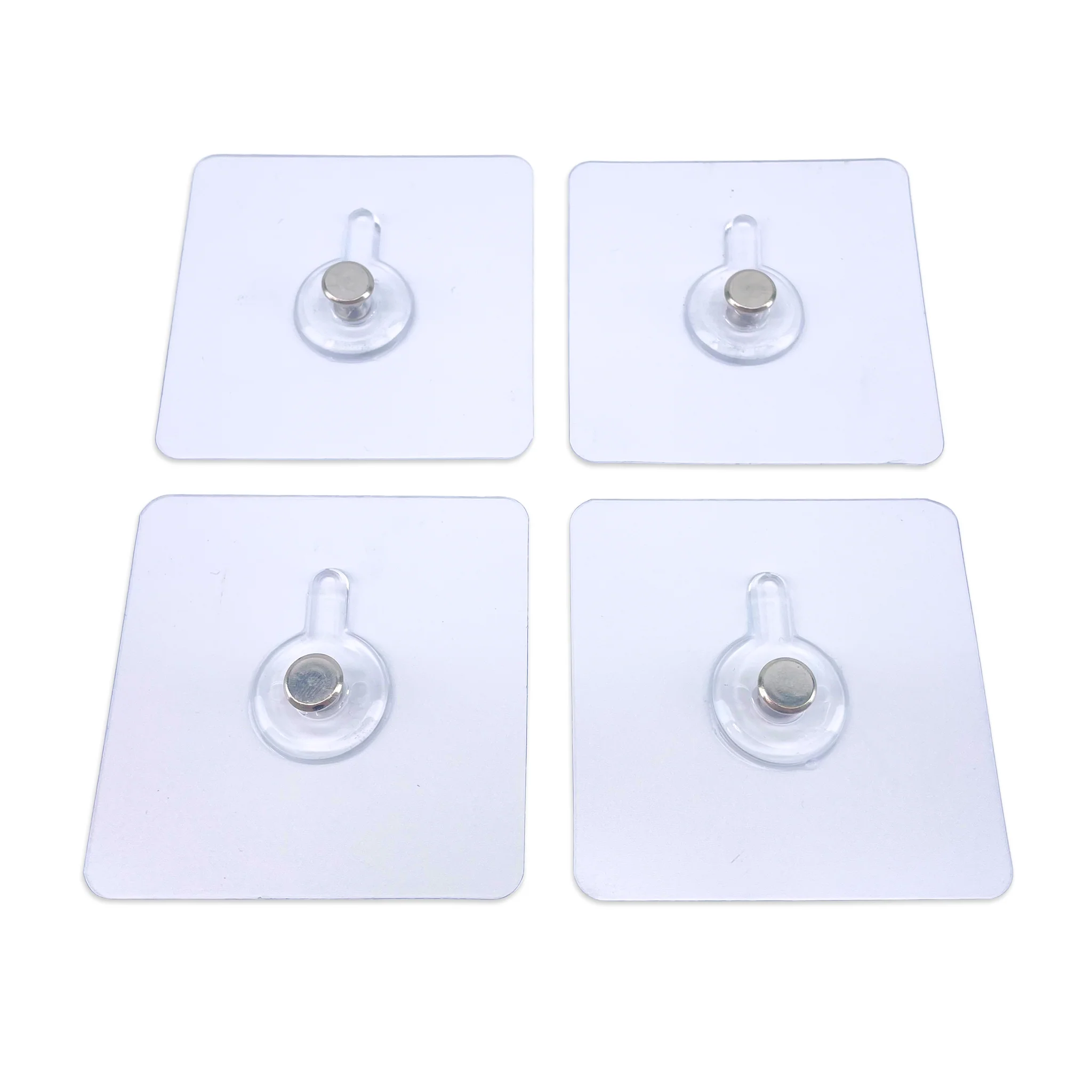 Stainless Steel Adhesive Wall Mounting Hangers (4 pieces / 7cm x 7cm) - Image 4