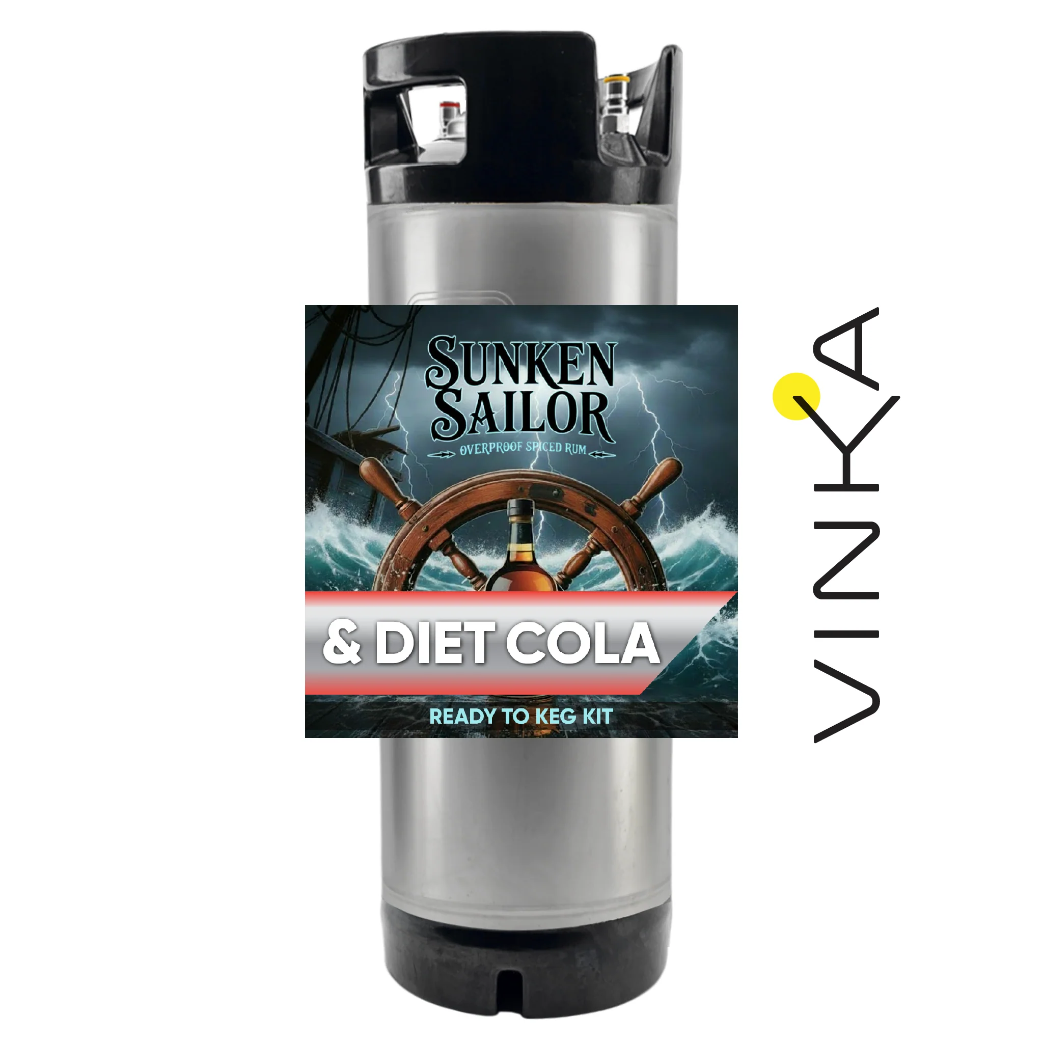 Sunken Sailor Spiced Rum and Diet Cola - Ready to Keg Kit - Image 6