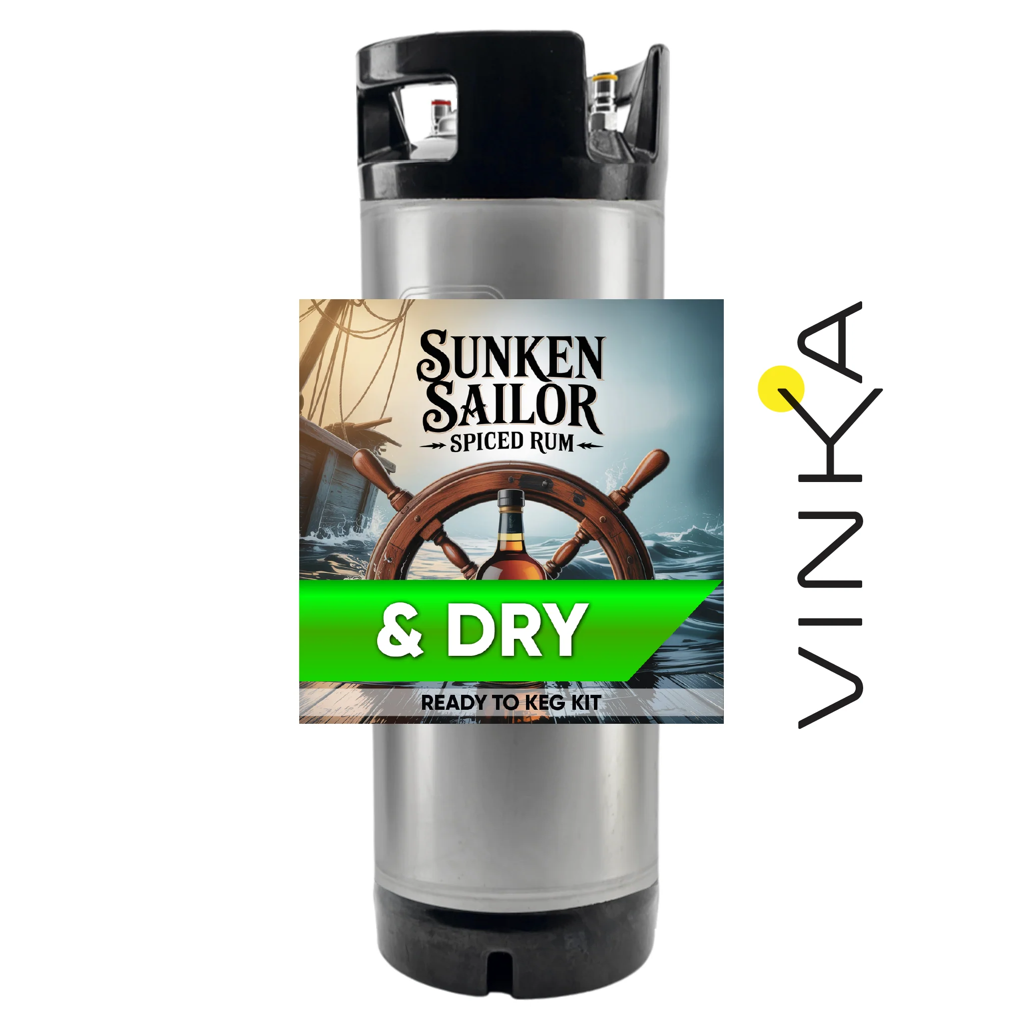 Sunken Sailor Spiced Rum and Dry - Ready to Keg Kit - Image 3