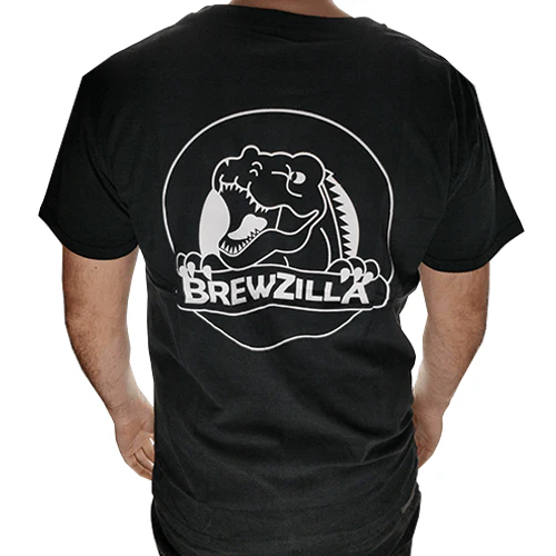 KegLand T-Shirt - Black Colour Print (Small) - BrewZilla Back - Image 3