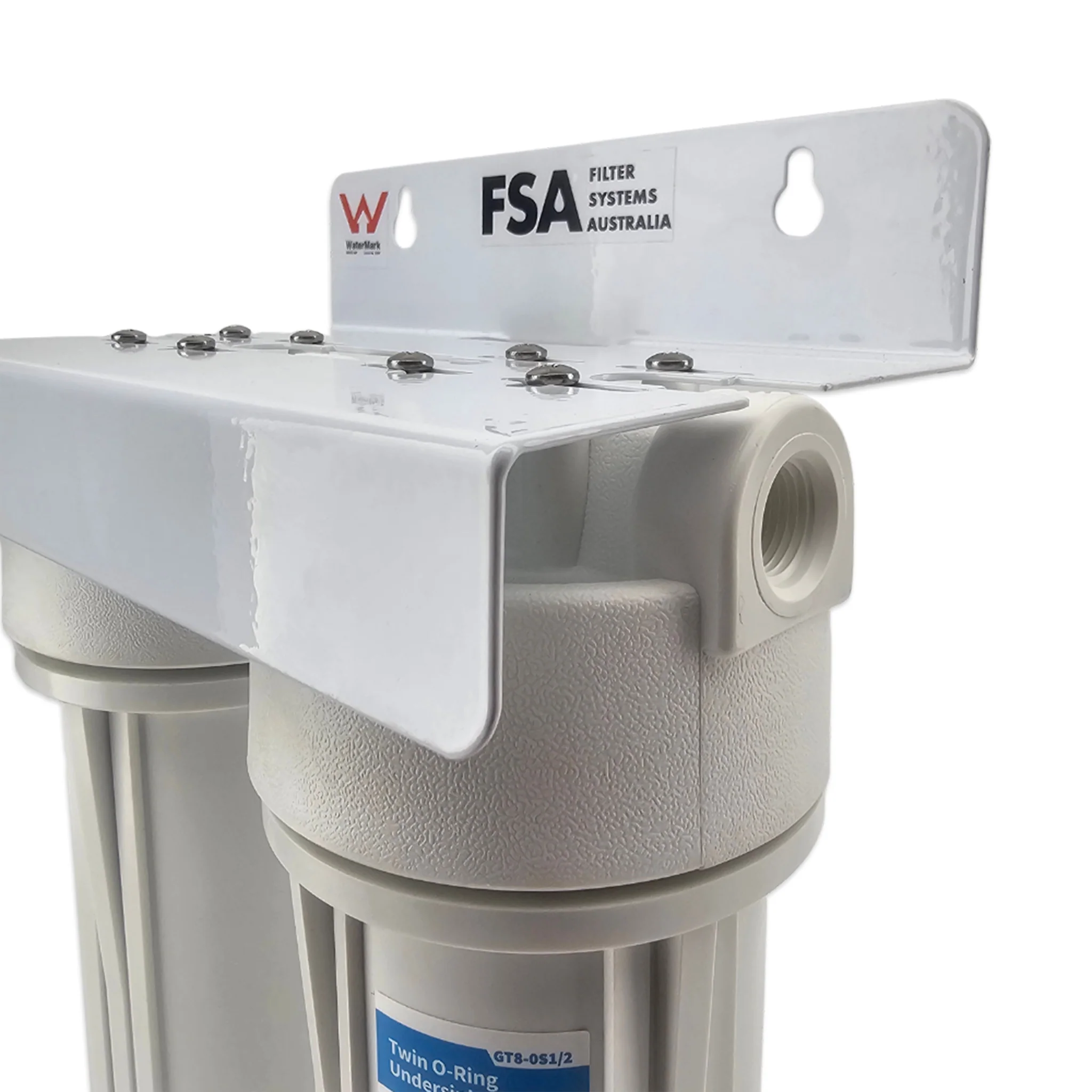 Twin Body Undersink Water Filter Housing | Watermark Certified GT1-3W - Image 2