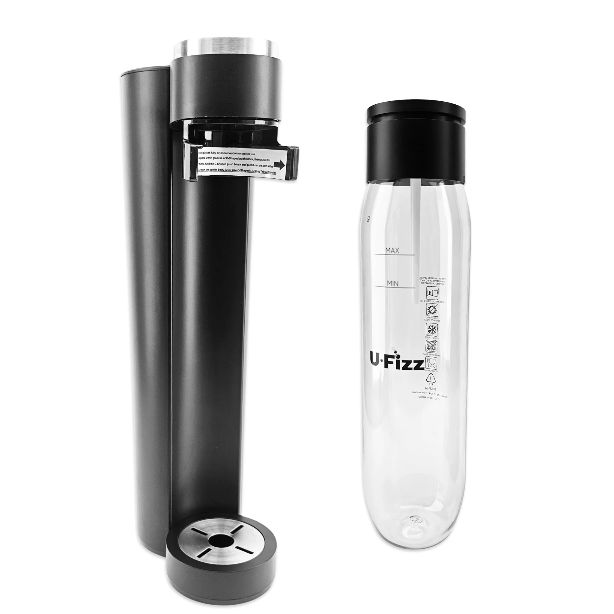 U-Fizz - Carbonator & Drink Maker (includes 1L Bottle) - Image 3