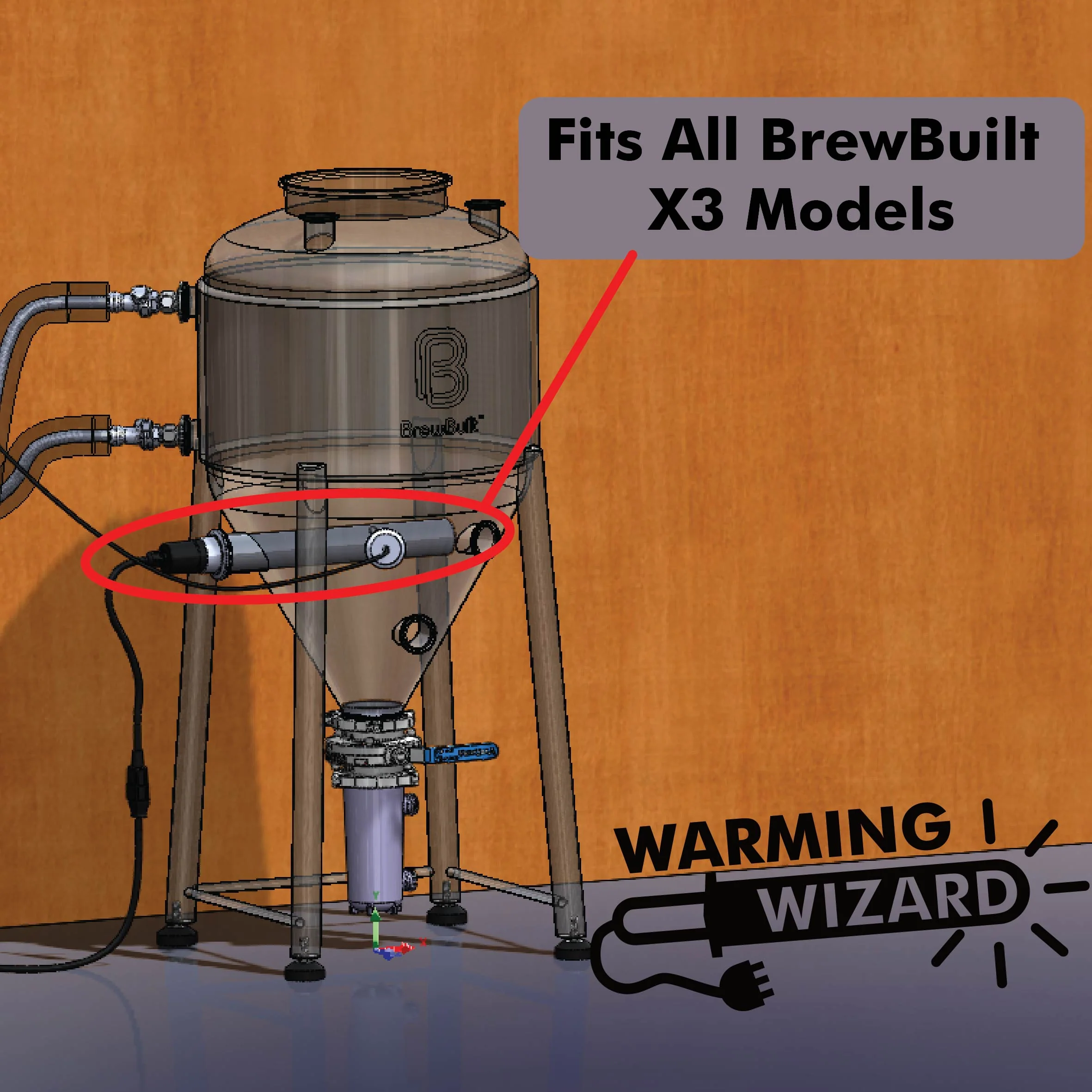 Warming Wizard Wand 2' TC Element 125watt @ 220-240V / 31watt @110-120v - Image 7